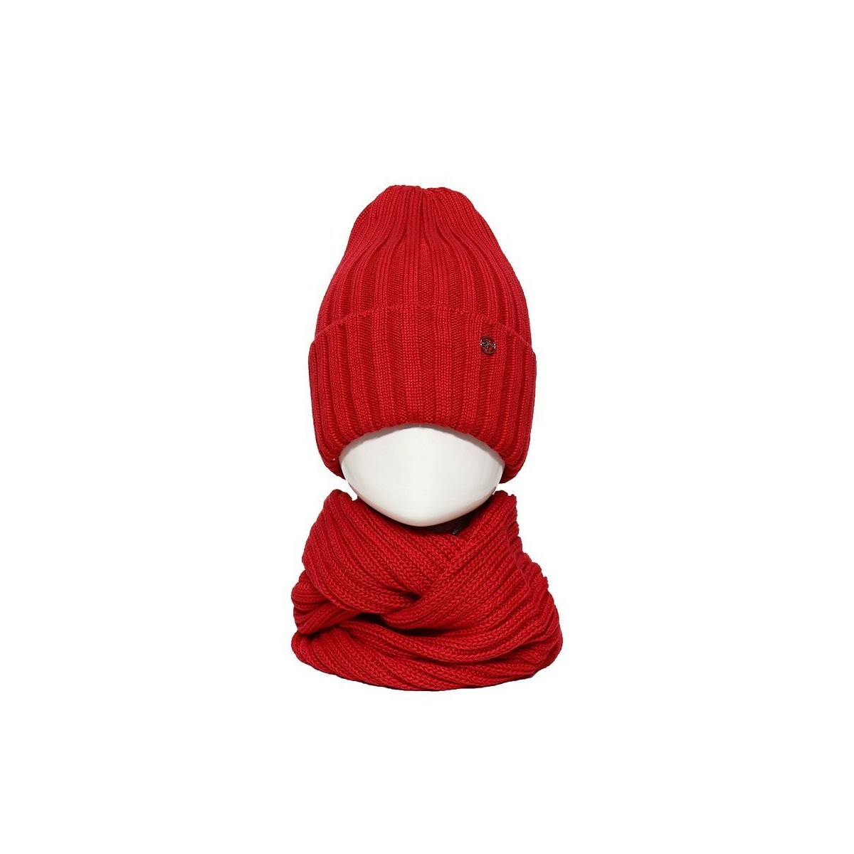 Комплект детский шапка + косынка-шарф