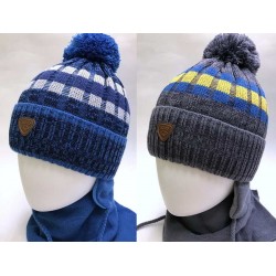 Комплект шапка+шарф для мальчика на утеплителе
