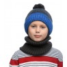 Комплект шапка+снуд для мальчика на утеплителе